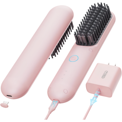 TYMO - Porta Portable Hair Straightening Brush - Pink TYMO - Porta Portable Hair Straightening Brush - Pink