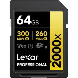 Lexar - Professional 2000x SDHC™/SDXC™ UHS-II Card (64 GB) Lexar - Professional 2000x SDHC™/SDXC™ UHS-II Card (64 GB)