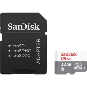 SanDisk - 32GB Ultra UHS-I microSDHC Memory Card with SD Adapter SanDisk - 32GB Ultra UHS-I microSDHC Memory Card with SD Adapter