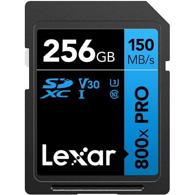 Lexar - High-Performance 800x PRO BLUE Series 256 GB SDHC Memory Card LSD0800P256G-BNNNU Lexar - High-Performance 800x PRO BLUE Series 256 GB SDHC Memory Card LSD0800P256G-BNNNU