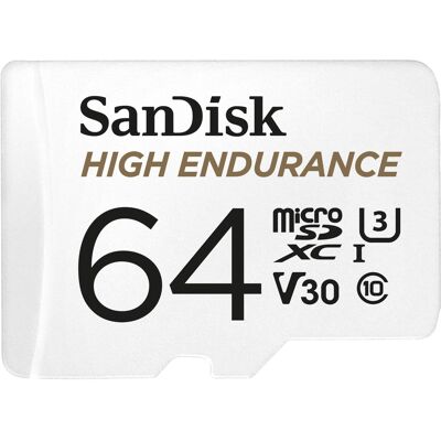 64GB SanDisk High Endurance microSDXC Card with Adapter 64GB SanDisk High Endurance microSDXC Card with Adapter