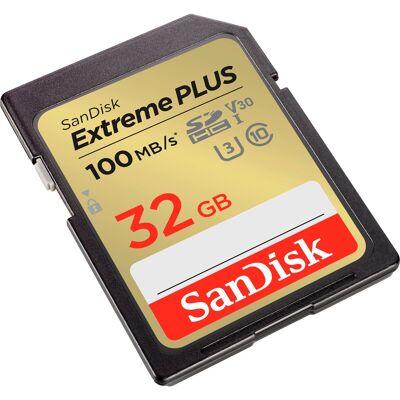 SanDisk - Extreme PLUS 32GB SDHC UHS-I Memory Card SanDisk - Extreme PLUS 32GB SDHC UHS-I Memory Card
