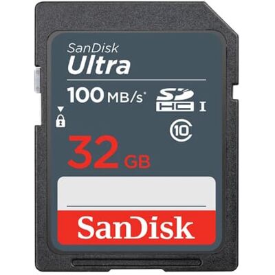SanDisk - 32GB SDHC Ultra 100MB/s SanDisk - 32GB SDHC Ultra 100MB/s