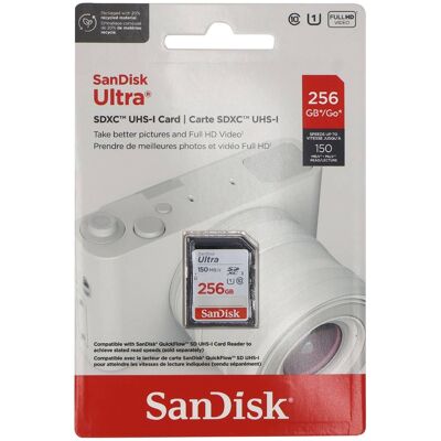 SanDisk - 256GB Ultra SDXC UHS-I Memory Card - Up to 150MB/s SanDisk - 256GB Ultra SDXC UHS-I Memory Card - Up to 150MB/s