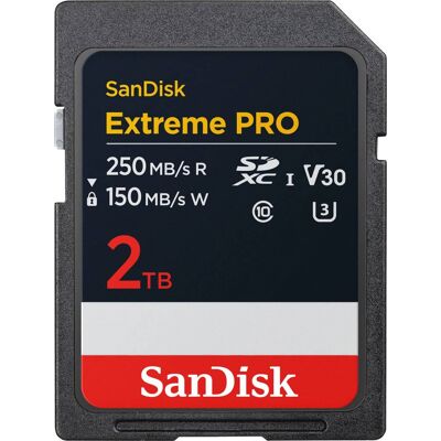 SanDisk - Extreme PRO 2TB SDXC UHS-I Memory Card SanDisk - Extreme PRO 2TB SDXC UHS-I Memory Card