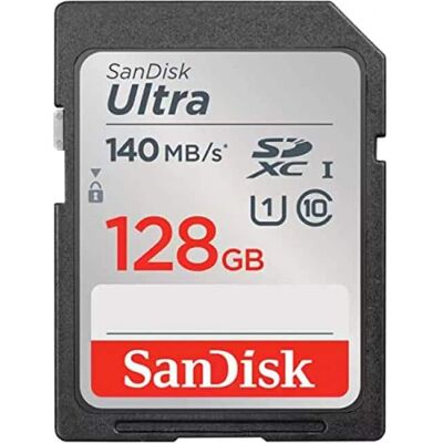 SanDisk - Ultra 128 GB Class 10/UHS-I (U1) SDXC - 1 - 140 MB/s Read - 10 MB/s Write - 10 Year Warranty SanDisk - Ultra 128 GB Class 10/UHS-I (U1) SDXC - 1 - 140 MB/s Read - 10 MB/s Write - 10 Year Warranty