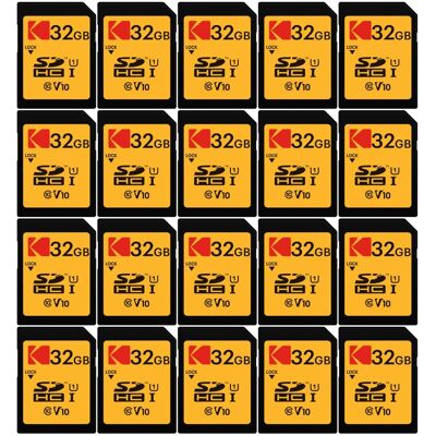 Kodak - 32GB Class 10 UHS-I U1 SDHC Memory Card (20-Pack) Kodak - 32GB Class 10 UHS-I U1 SDHC Memory Card (20-Pack)