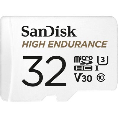 32GB SanDisk High Endurance microSDHC Card with Adapter 32GB SanDisk High Endurance microSDHC Card with Adapter