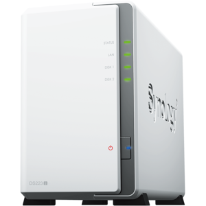 Synology - 2-bay DiskStation DS223j (Diskless) - Black Synology - 2-bay DiskStation DS223j (Diskless) - Black