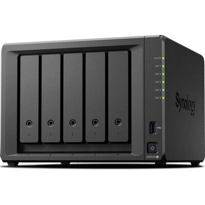 Synology - 5-bay DiskStation DS1525+ (Diskless) - Black Synology - 5-bay DiskStation DS1525+ (Diskless) - Black