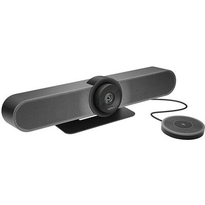 Logitech - MeetUp 4K Ultra HD Video Conferencing Kit with Expansion Microphone for Huddle Rooms - Black Logitech - MeetUp 4K Ultra HD Video Conferencing Kit with Expansion Microphone for Huddle Rooms - Black