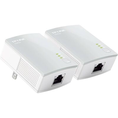 TP-Link - Powerline AV600 Nano Adapter Starter Kit - White TP-Link - Powerline AV600 Nano Adapter Starter Kit - White