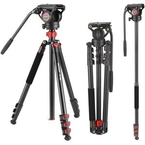 Neewer - 72" Fluid Head Video Tripod/Monopod, 360° Pan & Tilt, 13.2lb Load Neewer - 72" Fluid Head Video Tripod/Monopod, 360° Pan & Tilt, 13.2lb Load