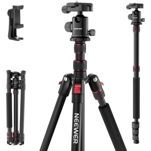 Neewer - 71" Tripod & Monopod for DSLR & iPhone - Heavy Duty Aluminum with 360° Ball Head for Video - Black Neewer - 71" Tripod & Monopod for DSLR & iPhone - Heavy Duty Aluminum with 360° Ball Head for Video - Black