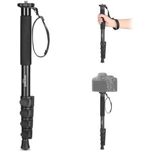 Neewer - 61" Camera Monopod, Aluminum Alloy Travel Stand with 1/4" & 3/8" Screw for DSLR/Camcorder, 17.6lb Load Neewer - 61" Camera Monopod, Aluminum Alloy Travel Stand with 1/4" & 3/8" Screw for DSLR/Camcorder, 17.6lb Load