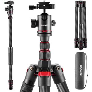 Neewer - Upgraded 80.7" Carbon Fiber Tripod/Monopod - with 360° Ball Head & High 26.5lb Load for Travel - Black Neewer - Upgraded 80.7" Carbon Fiber Tripod/Monopod - with 360° Ball Head & High 26.5lb Load for Travel - Black