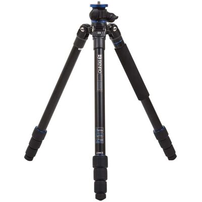 Benro - Go Plus FGP28A 4-Section Al Travel Tripod with Monopod, 65.2" Height Benro - Go Plus FGP28A 4-Section Al Travel Tripod with Monopod, 65.2" Height