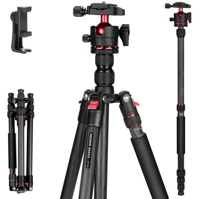 Neewer - Carbon Fiber Travel Tripod/Monopod, 64", 13.2lb Load, Arca, TP17B Neewer - Carbon Fiber Travel Tripod/Monopod, 64", 13.2lb Load, Arca, TP17B