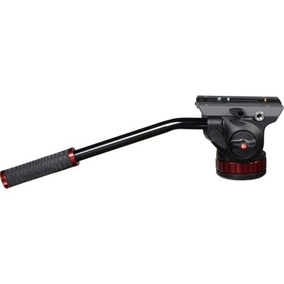 Manfrotto - 502 Pro Video Head with 504PLONG Long Quick Release Mounting Plate and Flat Base Manfrotto - 502 Pro Video Head with 504PLONG Long Quick Release Mounting Plate and Flat Base