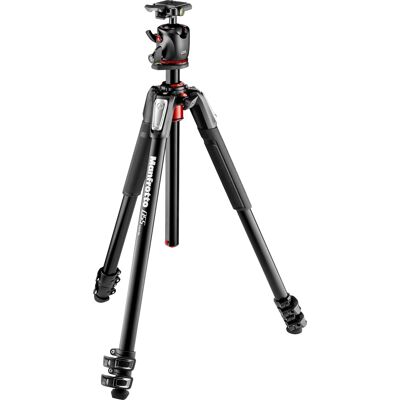 Manfrotto - MK055XPRO3-BHQ2 Aluminum Tripod with XPRO Ball Head and 200PL QR Plate - Black Manfrotto - MK055XPRO3-BHQ2 Aluminum Tripod with XPRO Ball Head and 200PL QR Plate - Black