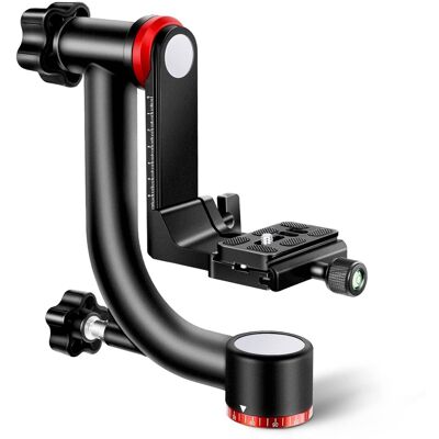 Neewer - Heavy-Duty Gimbal Tripod Head with Arca QR - 30lb Capacity for Smooth 360° Panoramic DSLR - Black Neewer - Heavy-Duty Gimbal Tripod Head with Arca QR - 30lb Capacity for Smooth 360° Panoramic DSLR - Black