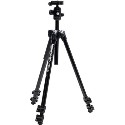 Manfrotto - 290 Tripod with Quick Release Ball Head - Black Manfrotto - 290 Tripod with Quick Release Ball Head - Black
