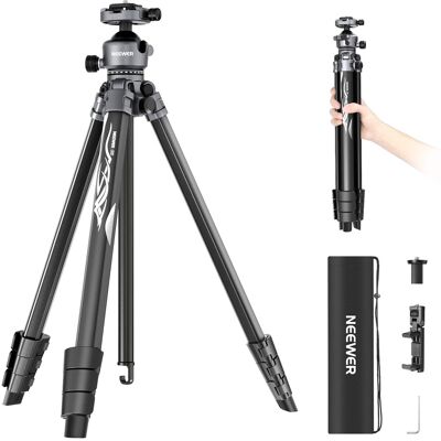 Neewer - LITETRIP LT07 61" Aluminum Travel Tripod with Ball Head, Arca QR Plate for Peak Design, 22lb Load Neewer - LITETRIP LT07 61" Aluminum Travel Tripod with Ball Head, Arca QR Plate for Peak Design, 22lb Load
