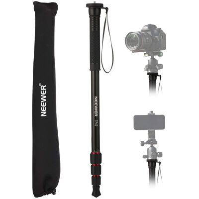 Neewer - 66.5" Camera Monopod, Lightweight Aluminum Stand for DSLR & Camcorder, 1/4" & 3/8" Screw, 22lb Load Neewer - 66.5" Camera Monopod, Lightweight Aluminum Stand for DSLR & Camcorder, 1/4" & 3/8" Screw, 22lb Load