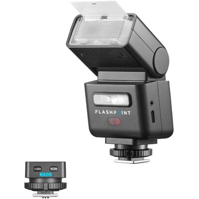 Flashpoint - iT32 Compact R2 TTL Mini Camera Flash with Detachable Magnetic X5-O Interchangeable H ot Shoe Module and Flashpoint - iT32 Compact R2 TTL Mini Camera Flash with Detachable Magnetic X5-O Interchangeable H ot Shoe Module and