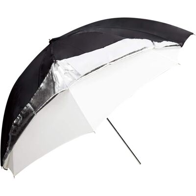 Godox - Dual-Duty Reflective Umbrella (33", Black/Silver/White) Godox - Dual-Duty Reflective Umbrella (33", Black/Silver/White)