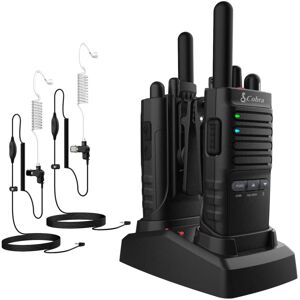 Cobra - Pro Business 42-Mile, 22-Channel FRS 2-Way Radios with Surveillance Headsets (Pair) - Black Cobra - Pro Business 42-Mile, 22-Channel FRS 2-Way Radios with Surveillance Headsets (Pair) - Black