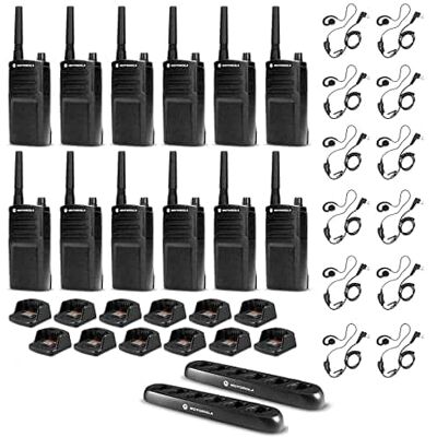 Solutions - 12 x Motorola RMU2040 On-Site 2-Way Radio (RMU2040) - 12 Pack With Mics Bundle - Black Solutions - 12 x Motorola RMU2040 On-Site 2-Way Radio (RMU2040) - 12 Pack With Mics Bundle - Black