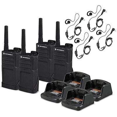 Solutions - 4 x Motorola RMM2050 On-Site 2-Way Radio (RMM2050) - 4 Pack With Mic Bundle - Black Solutions - 4 x Motorola RMM2050 On-Site 2-Way Radio (RMM2050) - 4 Pack With Mic Bundle - Black