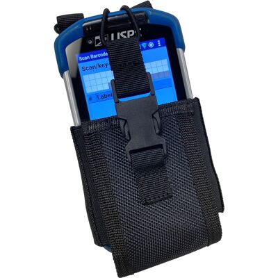 Nakedcellphone - Pouch for Zebra TC77 Scanner/Radio/Walkie Talkie - Rugged Nylon Holster Harness, Belt Loops, Lanyard - Black Nakedcellphone - Pouch for Zebra TC77 Scanner/Radio/Walkie Talkie - Rugged Nylon Holster Harness, Belt Loops, Lanyard - Black