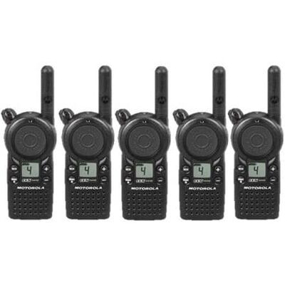 5 Pack of Motorola CLS1410 Two Way Radio Walkie Talkies (UHF) - Black 5 Pack of Motorola CLS1410 Two Way Radio Walkie Talkies (UHF) - Black