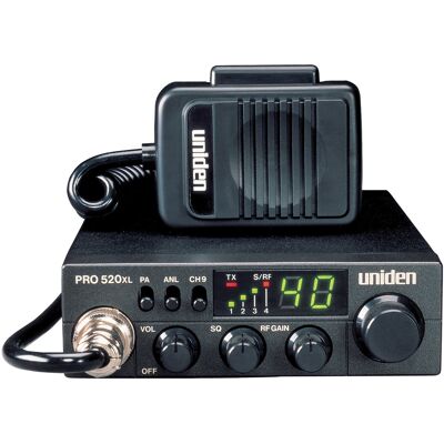 Uniden - Professional Series 40-Channel Compact CB Radio PRO520XL - Black Uniden - Professional Series 40-Channel Compact CB Radio PRO520XL - Black