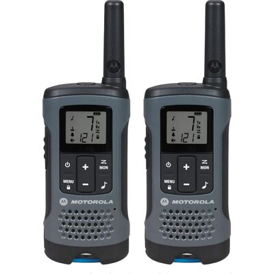 Motorola - Talkabout 20-Mile, 22-Channel FRS/GMRS 2-Way Radio (Pair) - Dark Gray Motorola - Talkabout 20-Mile, 22-Channel FRS/GMRS 2-Way Radio (Pair) - Dark Gray