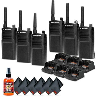 6 x Motorola RMU2040 On-Site 2-Way Radio (RMU2040) - 6 Pack Supreme Bundle - Black 6 x Motorola RMU2040 On-Site 2-Way Radio (RMU2040) - 6 Pack Supreme Bundle - Black