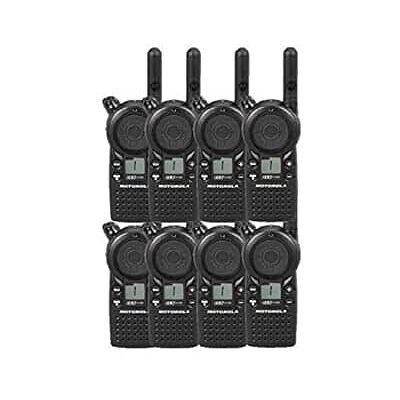 8 Pack of Motorola CLS1110 Two Way Radio Walkie Talkies (UHF) - Black 8 Pack of Motorola CLS1110 Two Way Radio Walkie Talkies (UHF) - Black