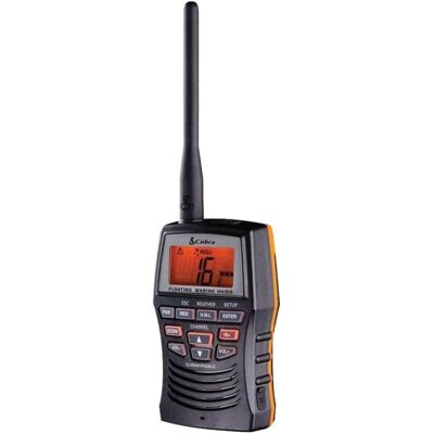 Cobra - Marine 2-Way Radio - Black/Orange Cobra - Marine 2-Way Radio - Black/Orange