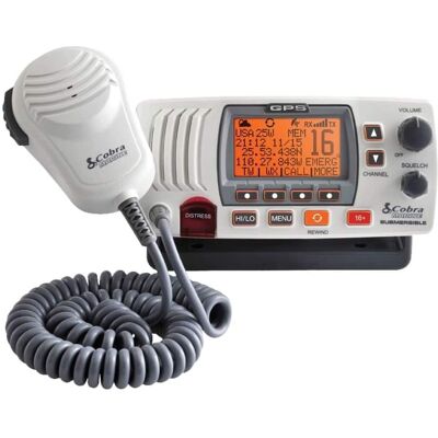 Cobra - Marine 2-Way Radio - White Cobra - Marine 2-Way Radio - White