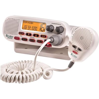 Cobra - Marine 2-Way Radio - White Cobra - Marine 2-Way Radio - White