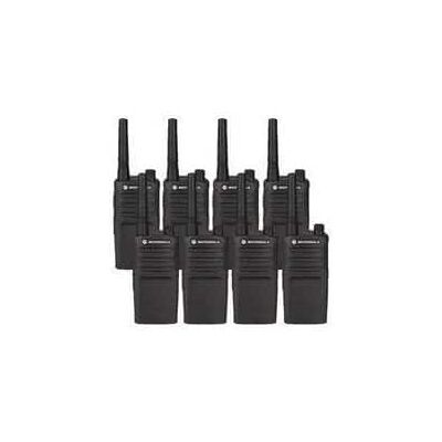 8 Pack of Motorola RMM2050 Two way Radio Walkie Talkies - Black 8 Pack of Motorola RMM2050 Two way Radio Walkie Talkies - Black