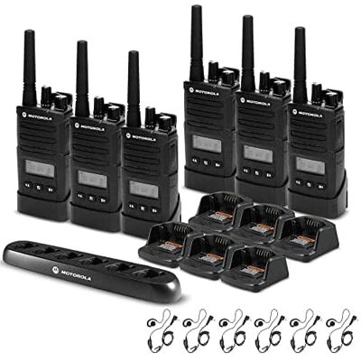 Solutions - 6 x Motorola RMU2080d On-Site 2-Way Radio with Display - 6 Pack With Mics Bundle - Black Solutions - 6 x Motorola RMU2080d On-Site 2-Way Radio with Display - 6 Pack With Mics Bundle - Black