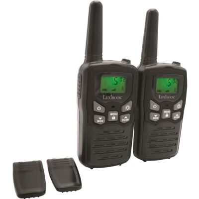 Lexibook - Digital Walkie Talkies up to 5 Miles. 8 Channels - Black Lexibook - Digital Walkie Talkies up to 5 Miles. 8 Channels - Black