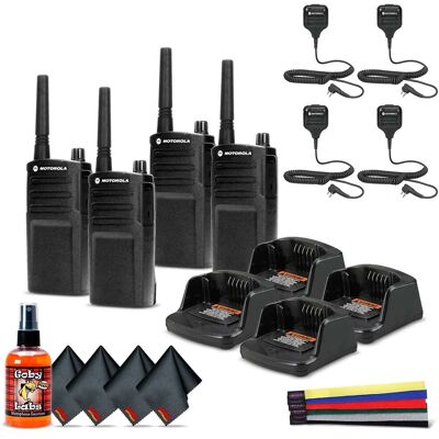 4 x Motorola RMU2040 On-Site 2-Way Radio (RMU2040) - 4 Pack With Mic Bundle - Black 4 x Motorola RMU2040 On-Site 2-Way Radio (RMU2040) - 4 Pack With Mic Bundle - Black
