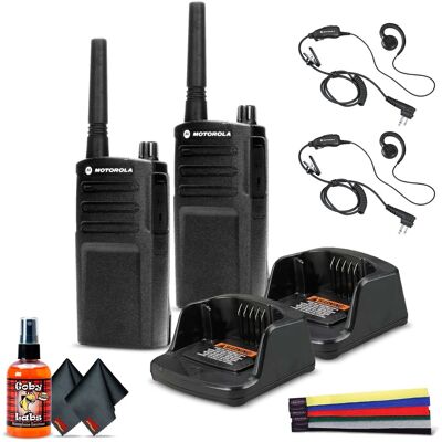 2 x Motorola RMU2040 On-Site 2-Way Radio (RMU2040) - 2 Pack With Mic Starter Bundle - Black 2 x Motorola RMU2040 On-Site 2-Way Radio (RMU2040) - 2 Pack With Mic Starter Bundle - Black