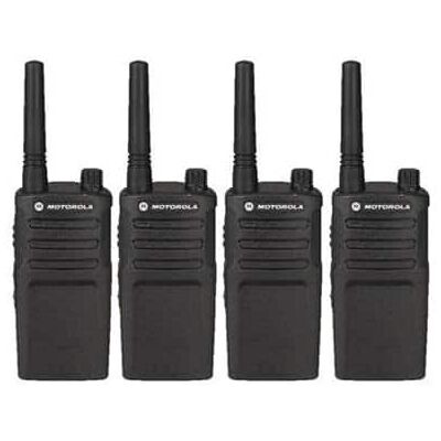 Motorola - 4 x RMU2040 Two way Radio Walkie Talkies (UHF) - Black Motorola - 4 x RMU2040 Two way Radio Walkie Talkies (UHF) - Black