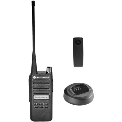 Solutions - Motorola CP100D Analog UHF Portable Two Way Radio With Display and Limited Keypad - Black Solutions - Motorola CP100D Analog UHF Portable Two Way Radio With Display and Limited Keypad - Black