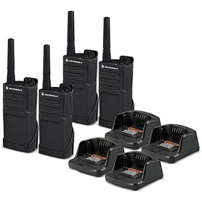 4 x Motorola RMM2050 On-Site 2-Way Radio (RMM2050) - 4 Pack Bundle - Black 4 x Motorola RMM2050 On-Site 2-Way Radio (RMM2050) - 4 Pack Bundle - Black